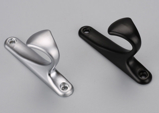 Matt chrome and black decorative clothes hooks robe hook high quality